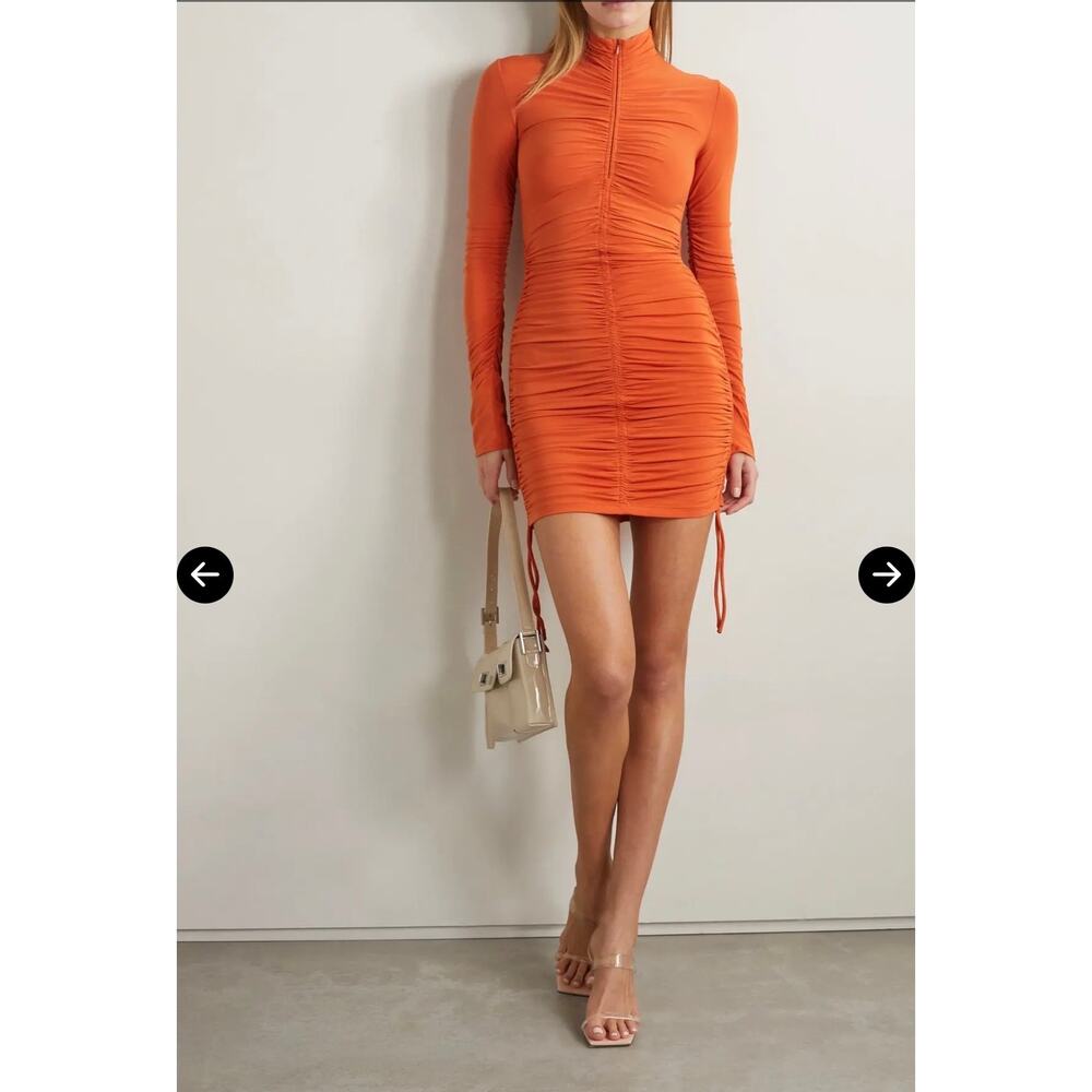 A.L.C. $450 Nolan Ruched Mini Dress